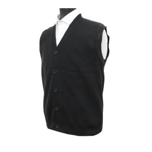 Cardigan sin Mangas Chaleco Tejido con Botones - Miniatura 3