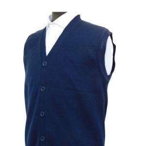 Cardigan sin Mangas Chaleco Tejido con Botones - Miniatura 4