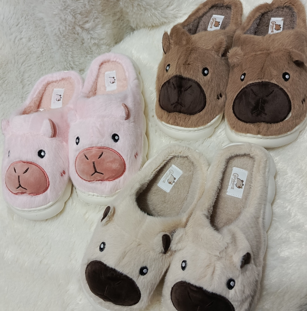 Pantufla Capybara Importad. Niños - Imagen 2