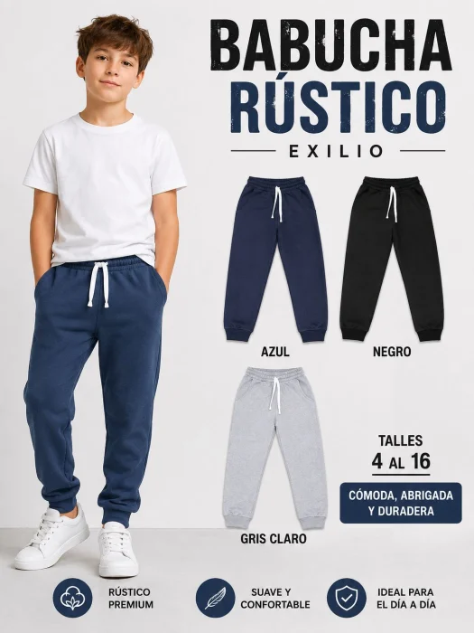 Babucha Rustica Colegial