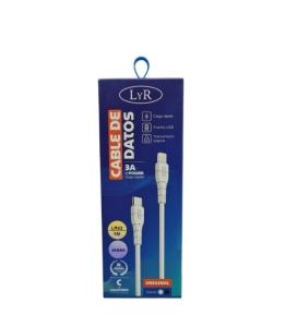 Cable Tipo C a Lightning 1m (3a)