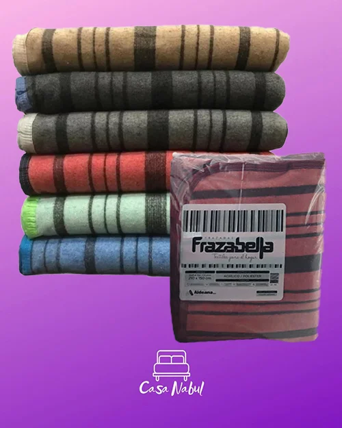 Frazada Aldeana Frazabella 1  Plaza