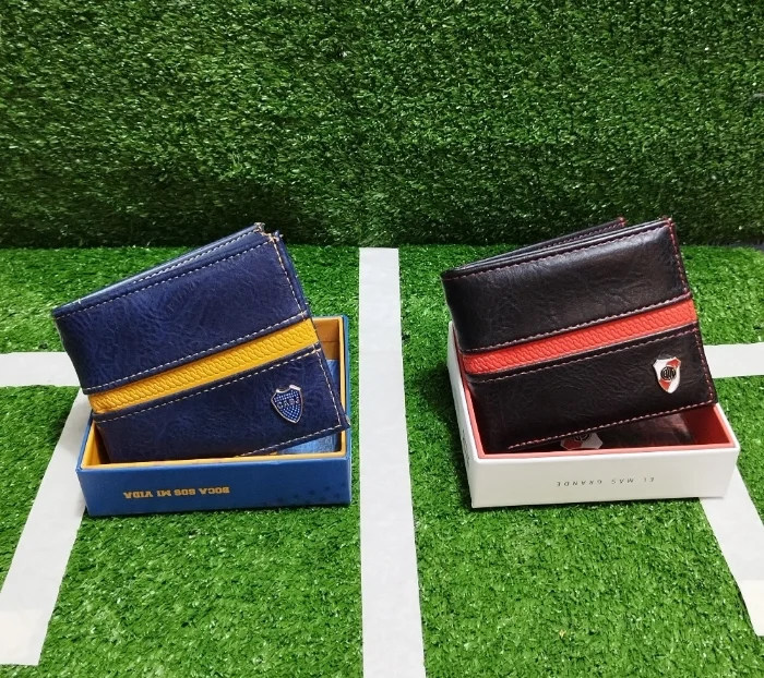 Billeteras de Hombre con Cajita Originales
cuero Pu de   River y Boca