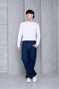 Art 935-2 - 36 al 46 - Baggy Az Denim + Bolsillo Recortes "trend" - Miniatura 4