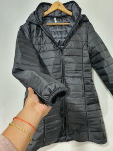 Puffer Largo Negro