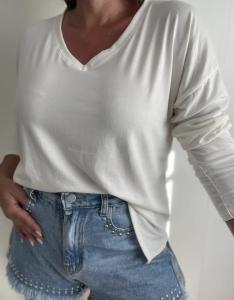 Camiseta Amplia con Escote V