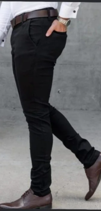 Pantalones de Gabardina Bolsillo Chino