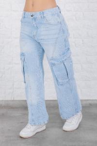 Pantaló Wide Leg Rígido Tiro bajo