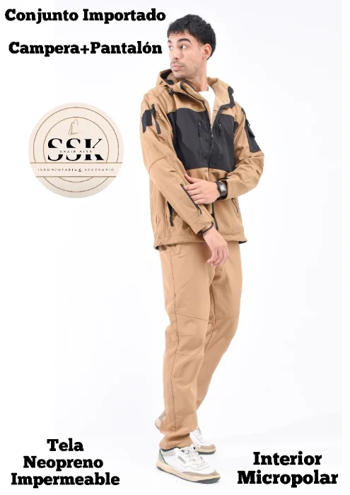 Conjunto Campera y Pantalon Neopreno con Micropolar Liquidación.