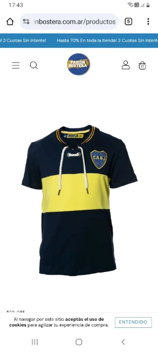 Remera Boca Oficial