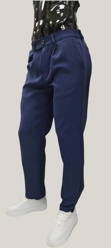 Pantalón Sastrero Hombre Azul Marino - Imagen 5