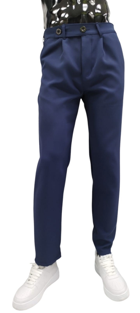 Pantalón Sastrero Hombre Azul Marino - Imagen 2