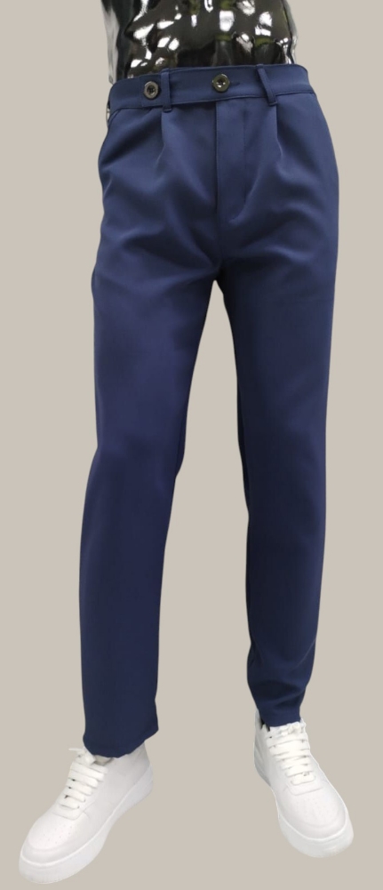 Pantalón Sastrero Hombre Azul Marino - Imagen 3