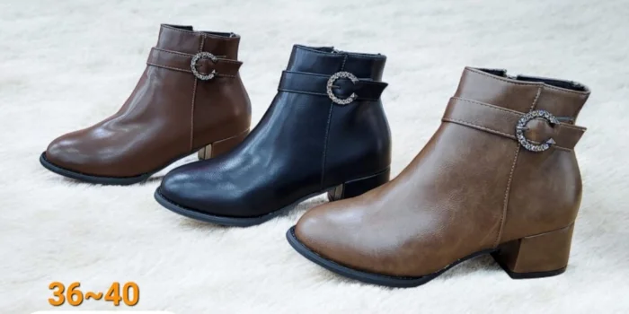Bota Taco Cuadrado Importadas