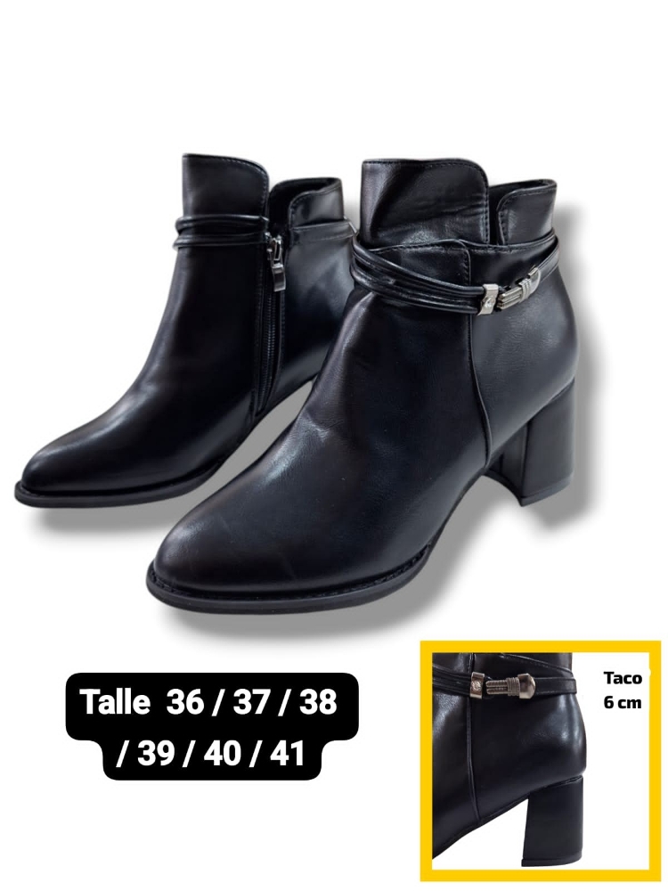 Bota Taco Cuadrado Importadas - Imagen 2