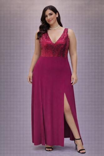 Vestido Chiara (lentejuela con Venecia)