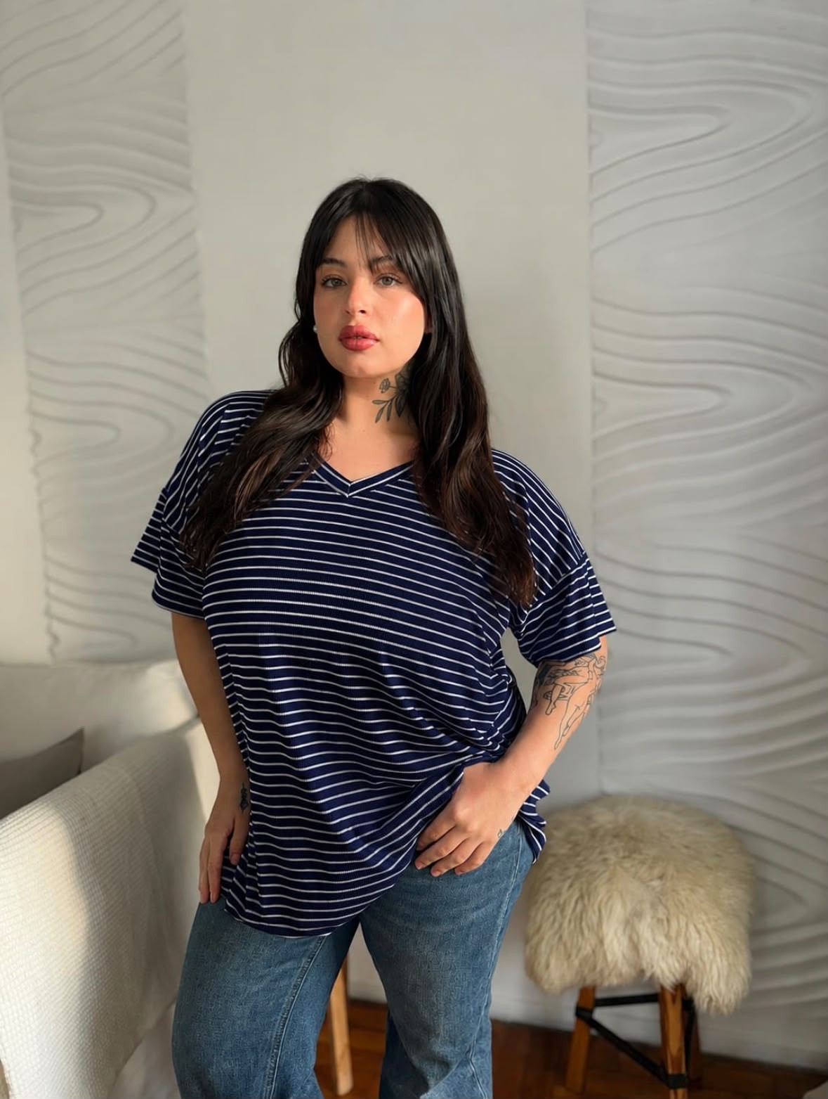Remeras Rayadas Curvy - Imagen 2