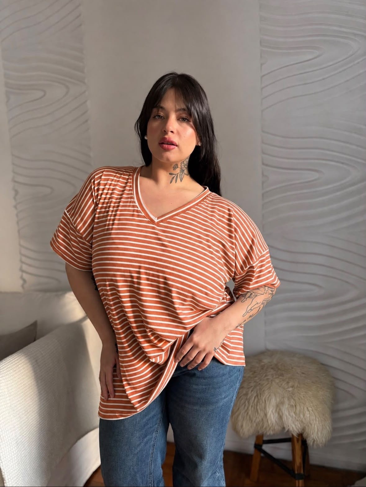 Remeras Rayadas Curvy - Imagen 3