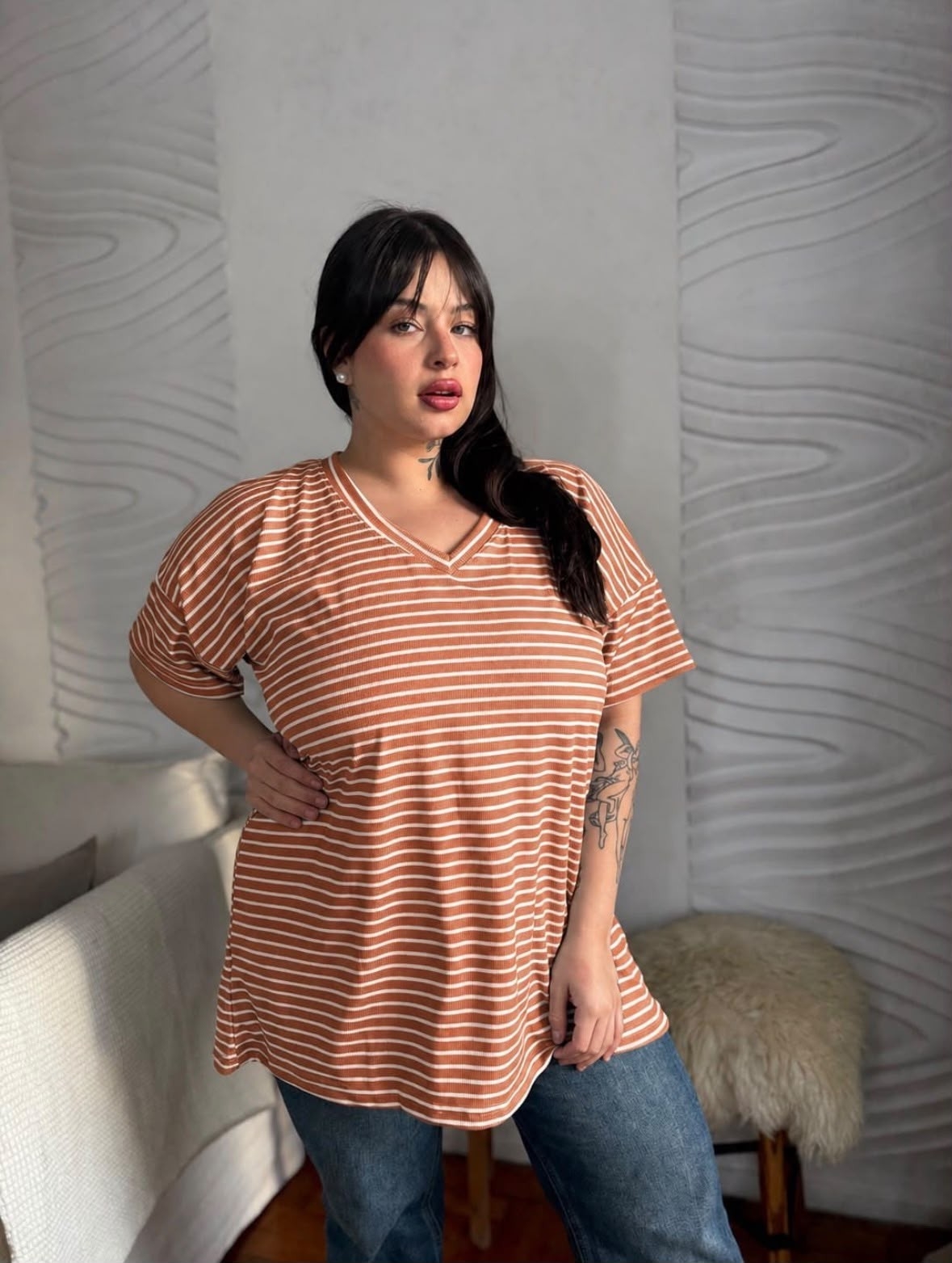 Remeras Rayadas Curvy - Imagen 4