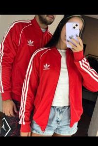 Campera Adidas Bordado con Frizado