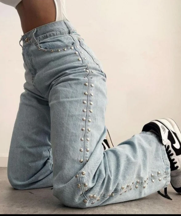 Wide Led Jeans