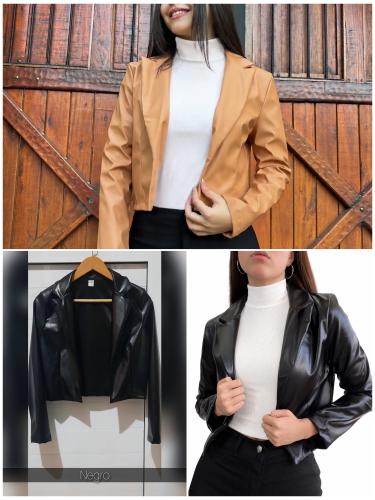 Blazer Corto Cuerina - Miniatura 3
