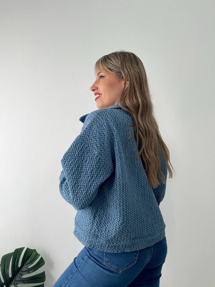 Campera Elitzel de Jeans Celeste - Imagen 4