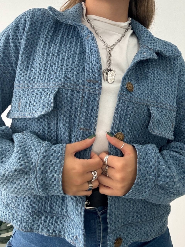 Campera Elitzel de Jeans Celeste - Imagen 5