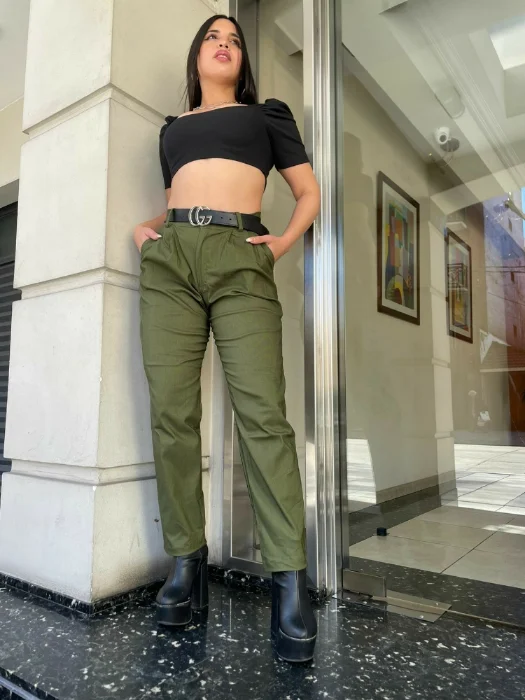 Pantalón Mom Sastrero