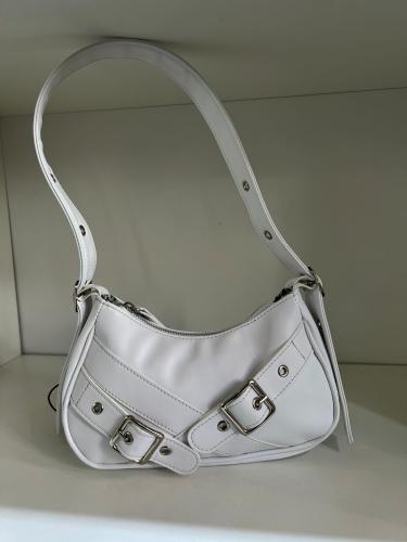 Cartera Mini Bags Bordo Suela Negra Blanca - Miniatura 2