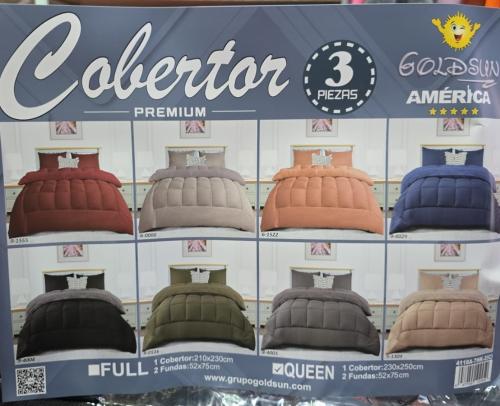 Acolchado Edredon 3 Piezas Goldsun Queen - Miniatura 3