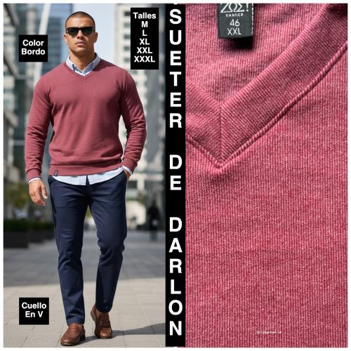 Sweaters Cuello en V de Darlon