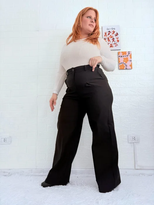 Pantalon Palazzo Sastrero Talle Especial