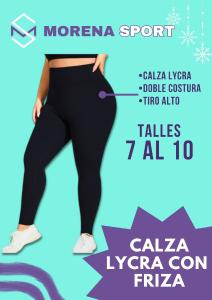 Calzas Lycra con Friza Talles Especiales
