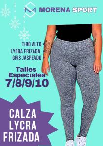 Calzas Lycra con Friza Talles Especiales
