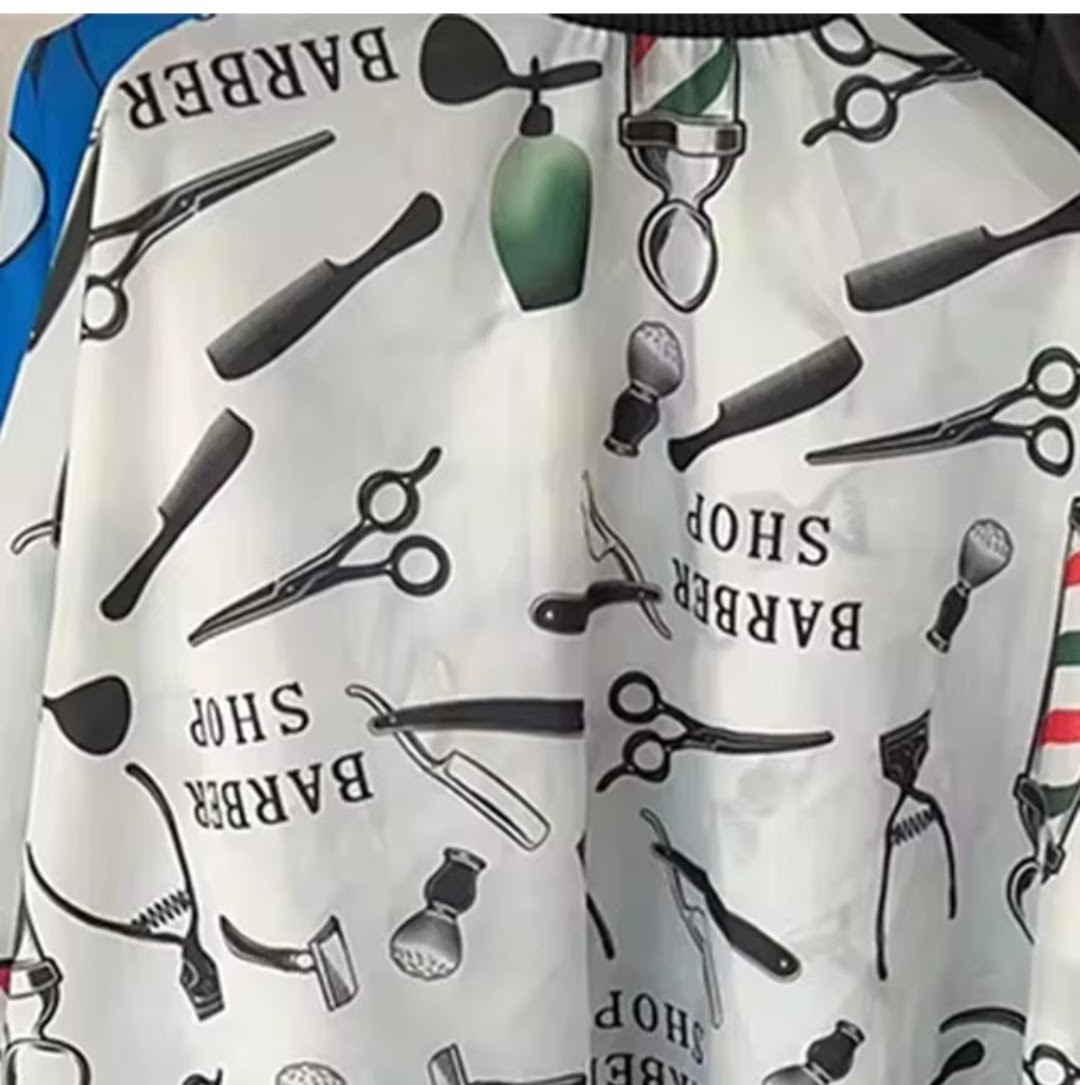 Capa Bata Peinador para Barbería Modelos Surtidos con Ganchitos - Imagen 7