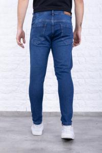 Jeans Elastizados Chupin Azul Corsario Tobillero - Miniatura 3