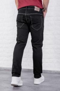 Jeans Recto Negro Rigido Discontinuo