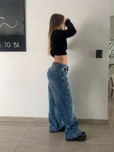 Wide Leg Tiro bajo Maia - Miniatura 2