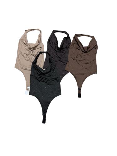 Body  Escote Caido con Strass - Miniatura 2