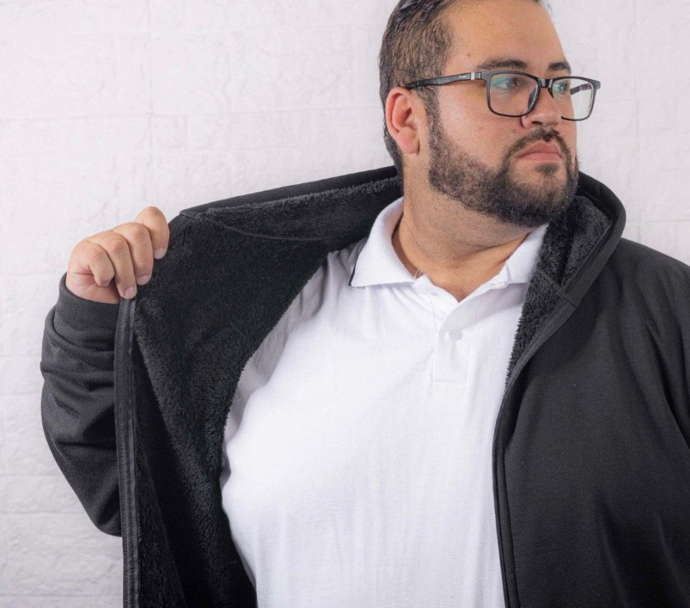 Campera Friza con Piel - Imagen 2