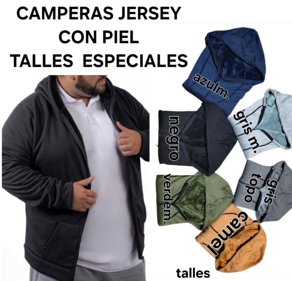 Campera Friza con Piel - Imagen 7