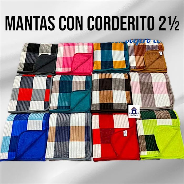 Mantas Cuadrille 2 Plazas y Media