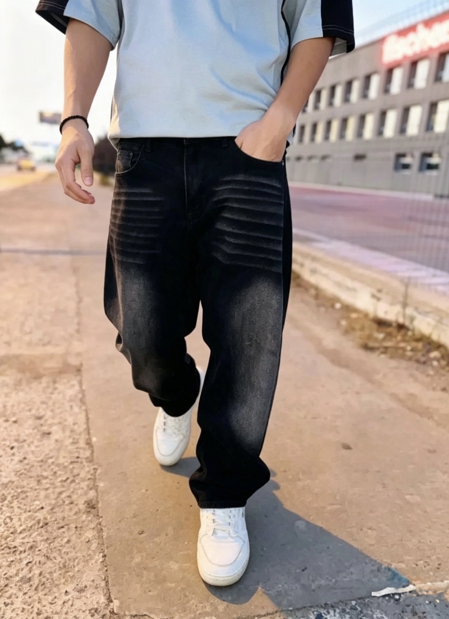 Baggy Unisex con Bigote y Localizado - Imagen 3