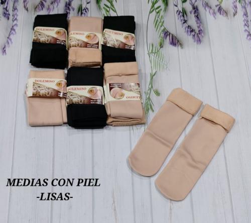 Medias C/piel Lisas