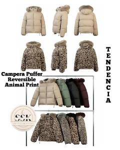 Tendencia Campera Reversible Animal Print. Liqudiacion - Miniatura 3