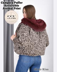 Tendencia Campera Reversible Animal Print. Liqudiacion - Miniatura 2