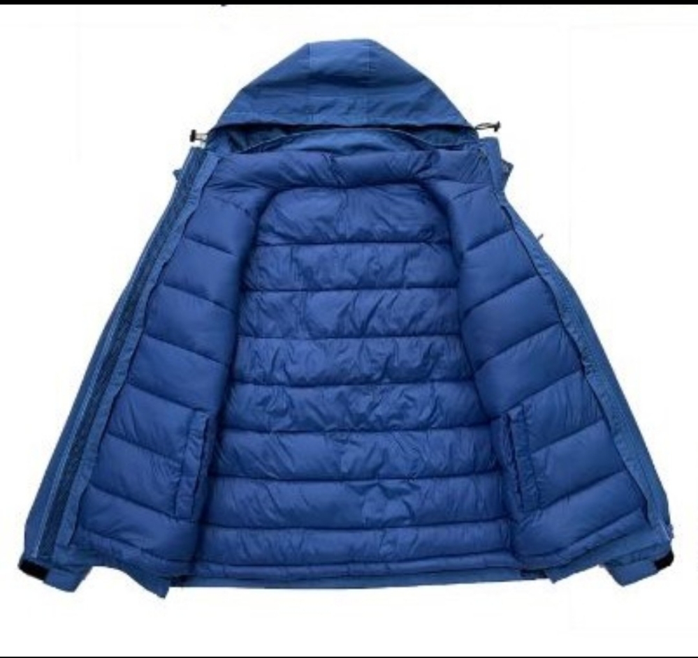 2 en 1 Hombre E.l.t Impermeable M Verde Militar - Imagen 2