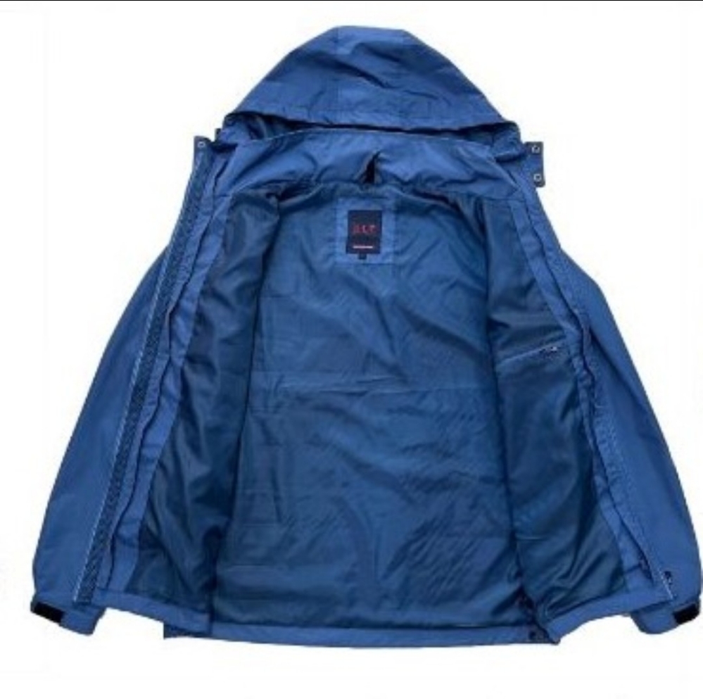 2 en 1 Hombre E.l.t Impermeable M Verde Militar - Imagen 3