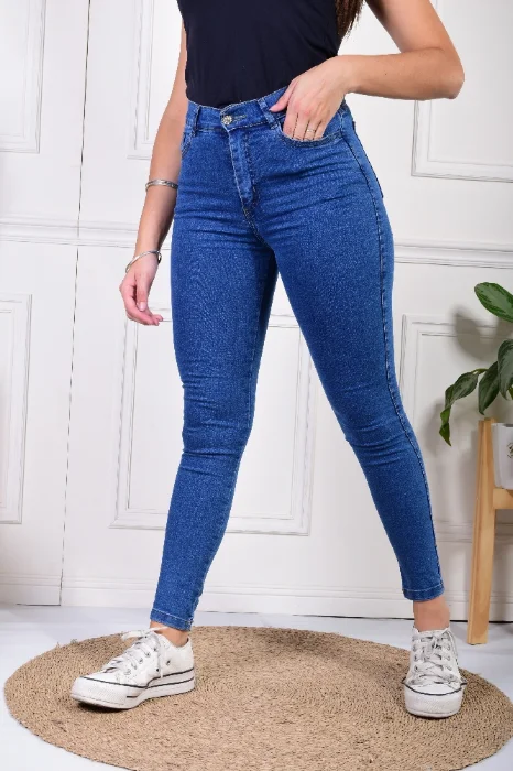 Jeans Chupin Azúl Elastizado